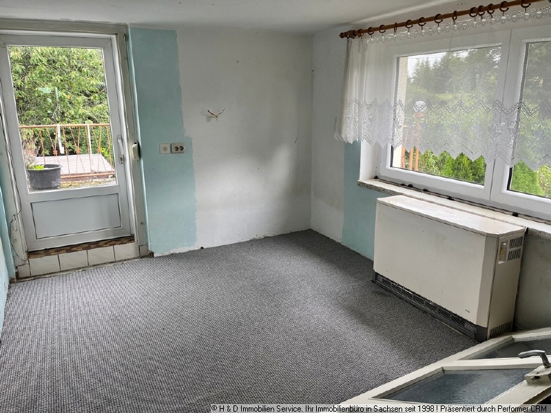 Blick ehem. K�che und Terrasse