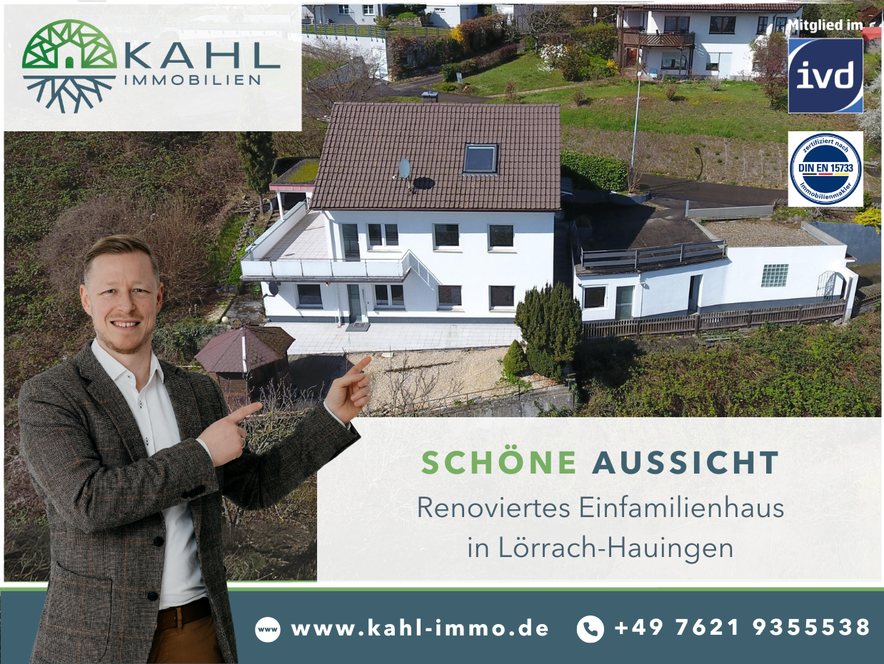 Kaufen & Einziehen: Einfamilienhaus mit Weitblick über Lörrach
